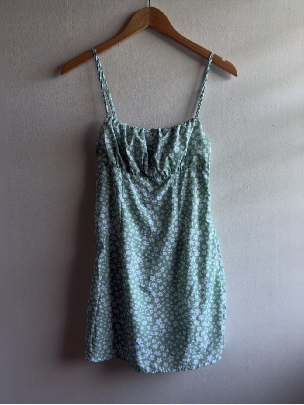 Princess Polly Tallie Mini Dress Ruched Bust Cottagecore US 4